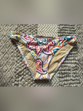Victoria's Secret Multicolor Printed medium bikini bottom new full coverage swim